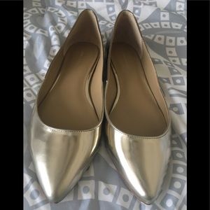 Ann Taylor leather two tone flats